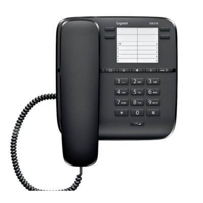 GigaSet Masa Üstü Siyah Telefon 
